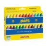 Lapices cera dacs caja de 24 colores surtidos