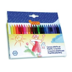 Lapices cera jovi hexagonal caja de 24 unidades colores surtidos