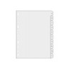 Separador alfabetico multifin 3005 plastico folio natural