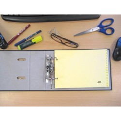 Indice alfabetico elba clasificador cartulina para archivador cuarto apaisado