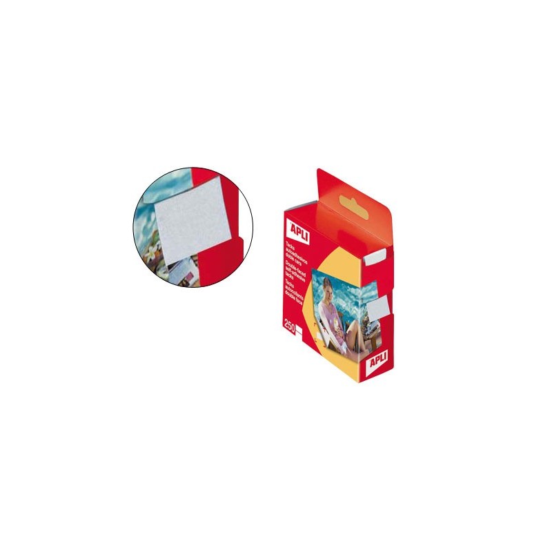 Tacks autoadhesivos apli 2 caras caja de 250 unidades