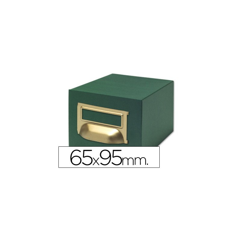 Fichero fichas tela verde 1000 fichas n.1 tamaño 65x95 mm