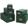 Fichero fichas tela verde 1000 fichas n.2 tamaño 75x125 mm