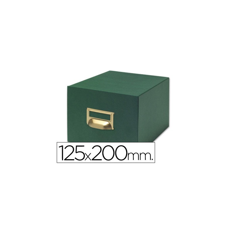 Fichero fichas tela verde 500 fichas n.4 tamaño 125x200 mm