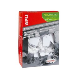 Etiquetas colgantes apli 386 13x34 mm caja de 1000 unidades