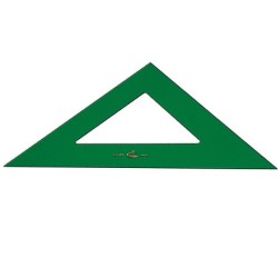 Escuadra faber castell 16 cm plastico verde