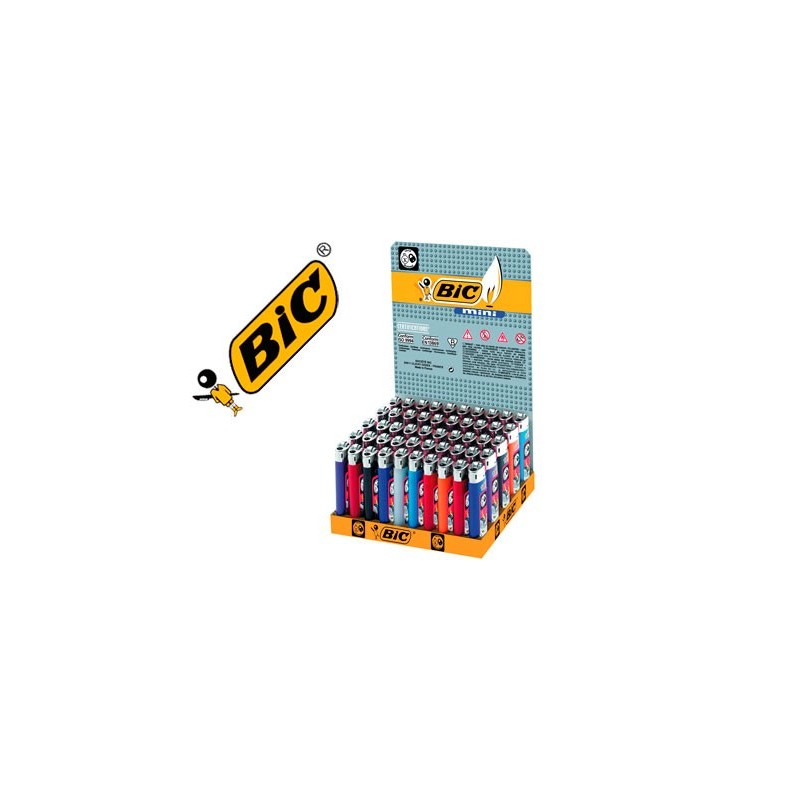 Encendedor bic mini j-25 colores surtidos