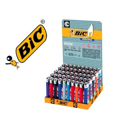 Encendedor bic mini j-25 colores surtidos
