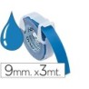 Cinta dymo 3d 9 mm x 3 mt azul tradicional