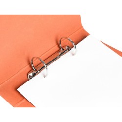 Carpeta de 2 anillas 40mm redondas liderpapel cuarto apaisado carton cuero