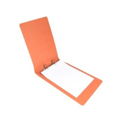 Carpeta de 2 anillas 40mm redondas liderpapel cuarto apaisado carton cuero