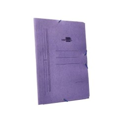 Carpeta liderpapel gomas folio 3 solapas carton compacto azul