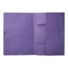 Carpeta liderpapel gomas folio 3 solapas carton compacto azul