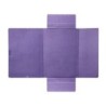 Carpeta liderpapel gomas folio 3 solapas carton compacto azul