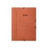 Carpeta liderpapel gomas folio 3 solapas carton compacto cuero