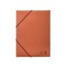 Carpeta liderpapel gomas folio 3 solapas carton compacto cuero