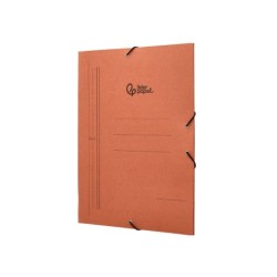 Carpeta liderpapel gomas folio 3 solapas carton compacto cuero