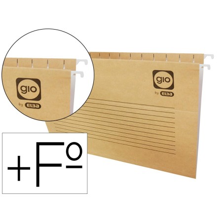 Carpeta colgante gio folio prolongado 43200 240x375 mm