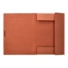 Carpeta liderpapel gomas folio 3 solapas carton compacto cuero