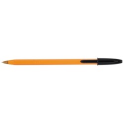 Boligrafo bic naranja fine original negro