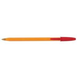 Boligrafo bic naranja fine original rojo