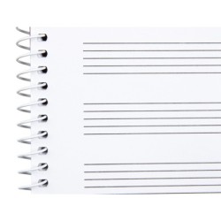 Bloc musica liderpapel pentagrama 3mm folio apaisado 20 hojas 100g/m2