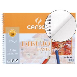 Bloc dibujo basik din a4 23x32.5 cm 20 hojas de 150 gr/m2