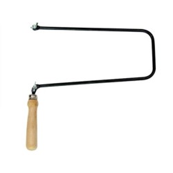 Arco de segueta pequeño 155 mm de calado mango de madera