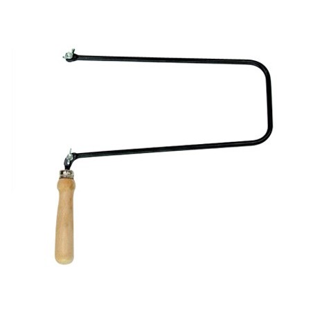 Arco de segueta pequeño 155 mm de calado mango de madera