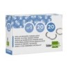 Anilla bisagra liderpapel niquelada n.1 diametro 20 mm caja de 20 unidades