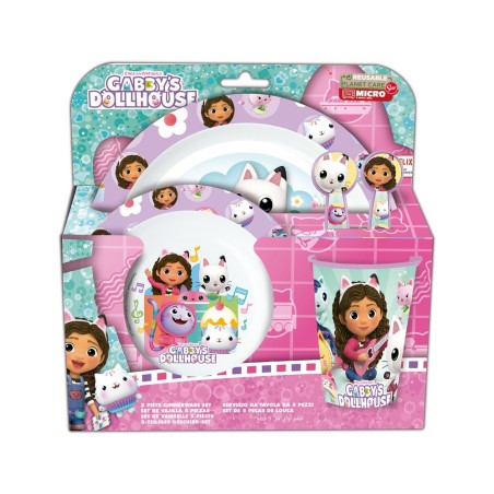 Set micro safta kids 5 piezas en estuche gabby s dollhouse party 240x245x55 mm