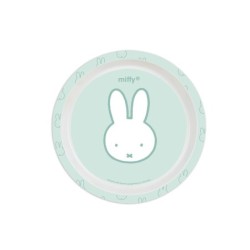 Set de platos cubiertos y vaso safta miffy menta 260x260x90 mm