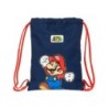 Saco plano safta junior super mario world 340x260x10 mm