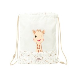 Saco plano safta junior reciclado y repelente agua sophie la girafe cookie 340x260x10 mm