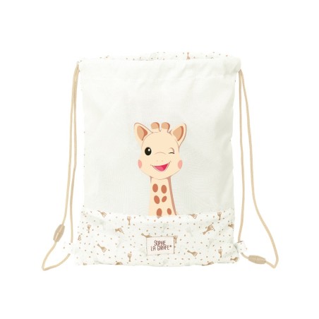 Saco plano safta junior reciclado y repelente agua sophie la girafe cookie 340x260x10 mm