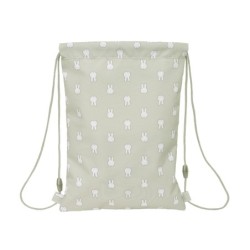Saco plano safta junior reciclado y repelente agua miffy menta 340x260x10 mm