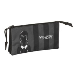 Bolso escolar portatodo safta triple wednesday 120x220x30 mm