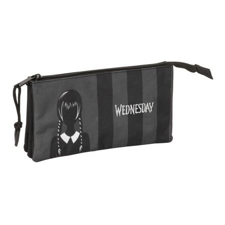 Bolso escolar portatodo safta triple wednesday 120x220x30 mm