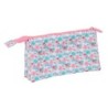 Bolso escolar portatodo safta triple reciclado moos floresistente 120x220x30 mm