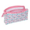 Bolso escolar portatodo safta triple reciclado moos floresistente 120x220x30 mm