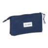 Bolso escolar portatodo safta triple real madrid girl 120x220x30 mm