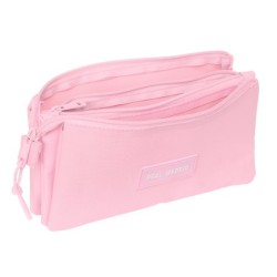 Bolso escolar portatodo safta triple real madrid girl 120x220x30 mm