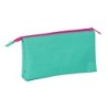 Bolso escolar portatodo safta triple nait nait verde mint 120x220x30 mm