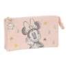 Bolso escolar portatodo safta triple minnie mouse baby 120x220x30 mm