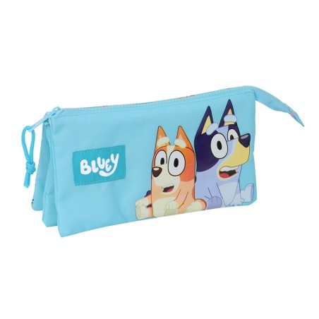 Bolso escolar portatodo safta triple bluey 120x220x30 mm