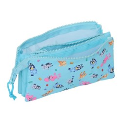 Bolso escolar portatodo safta triple bluey 120x220x30 mm