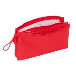 Bolso escolar portatodo safta triple atletico de madrid 120x220x30 mm