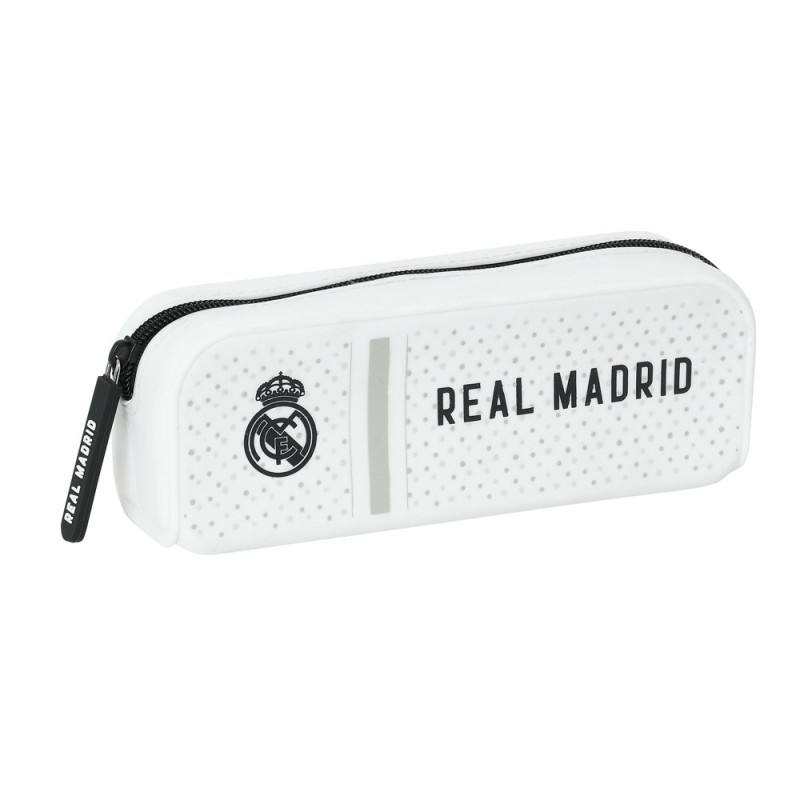 Bolso escolar portatodo safta silicona real madrid 1 equipacion 24/25 75x185x55 mm