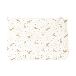 Bolso escolar portatodo safta grande 2 cremallera reciclado y repelente agua sophie la girafe honey 160x230x30 mm