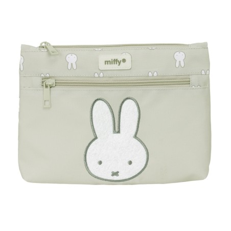 Bolso escolar portatodo safta grande 2 cremallera reciclado y repelente agua miffy niebla 160x230x30 mm